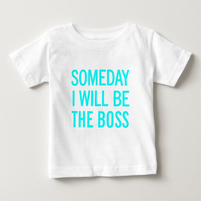 T-shirt Pour Bébé Un Jour Je Serai Le Patron (Devant)