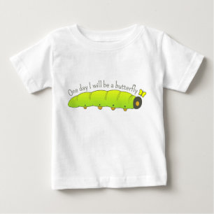T-shirt Pour Bébé Un jour, je serai un porte-papillon