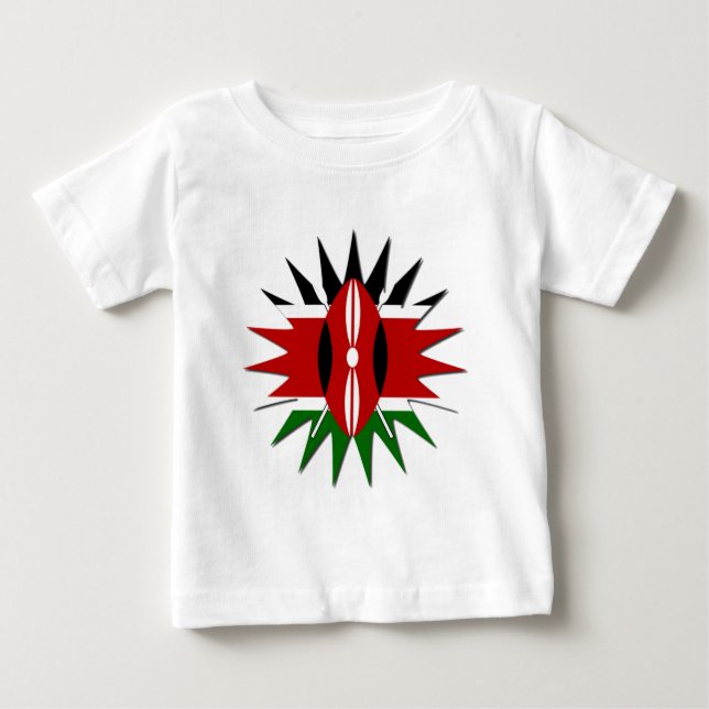T-shirt Pour Bébé Un Motif kenyan dynamique : un art 18 étoiles (Devant)