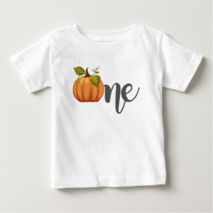 T-shirt Pour Bébé Un petit Citrouille 1er anniversaire halloween