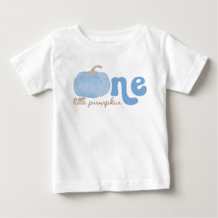 T-shirt Pour Bébé Un petit Citrouille bleu 1er anniversaire
