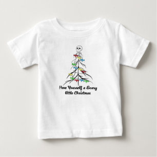 T-shirt Pour Bébé Un petit Noël effrayant