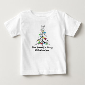 T-shirt Pour Bébé Un petit Noël effrayant