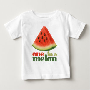 T-shirt Pour Bébé Un premier anniversaire pastèque, un an