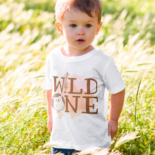 T-shirt Pour Bébé Un premier anniversaire sauvage Animaux sauvages