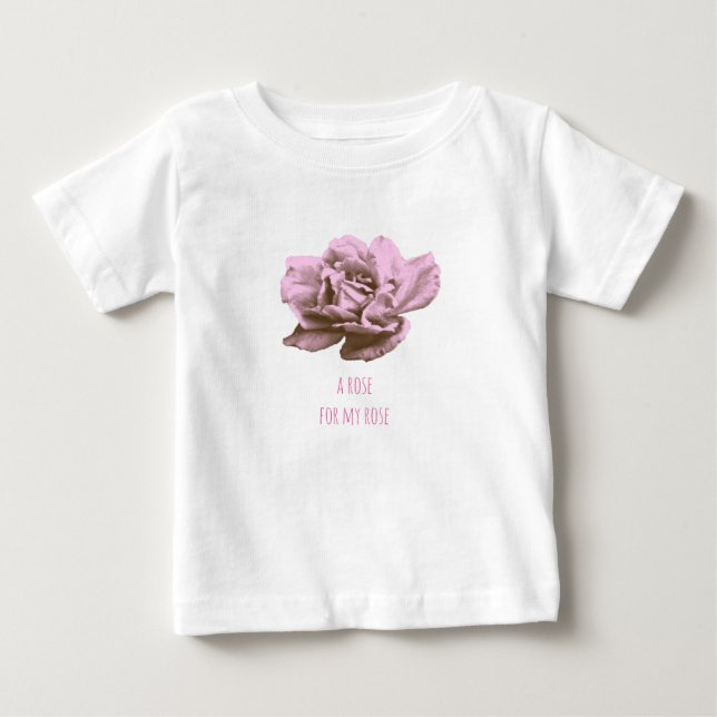 T-shirt Pour Bébé Un rose pour vous (Devant)