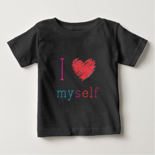 T-shirt Pour Bébé Un t-shirt bébé dit "Je me coeur moi-même"