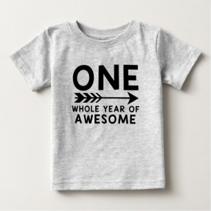 T-shirt Pour Bébé UNE année entière de chemise IMPRESSIONNANTE !