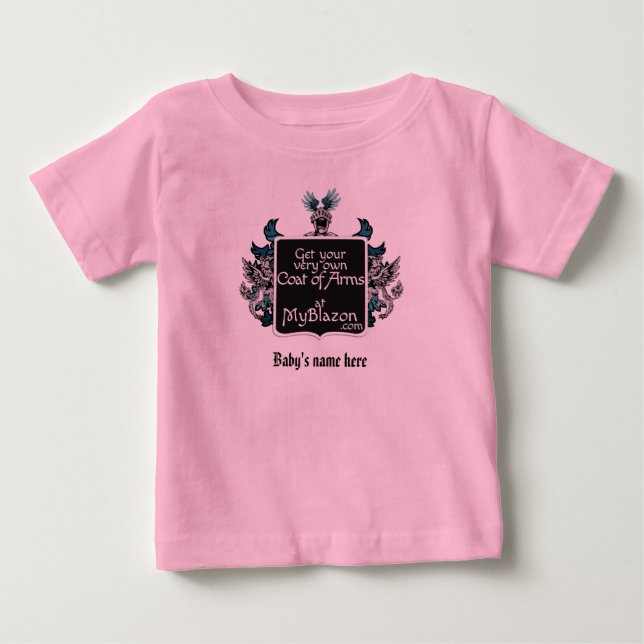 T-shirt Pour Bébé Une chemise avec votre propre blason (Devant)