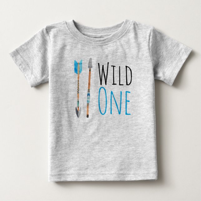 T-shirt Pour Bébé Une chemise tribale sauvage de garçon (Devant)