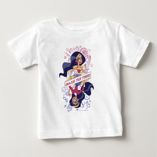 T-shirt Pour Bébé Une Femme Merveilleuse Démasque Vos Pouvoirs (Devant)