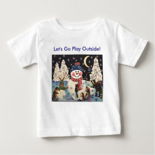 T-shirt Pour Bébé "Une nuit magique dans la neige"