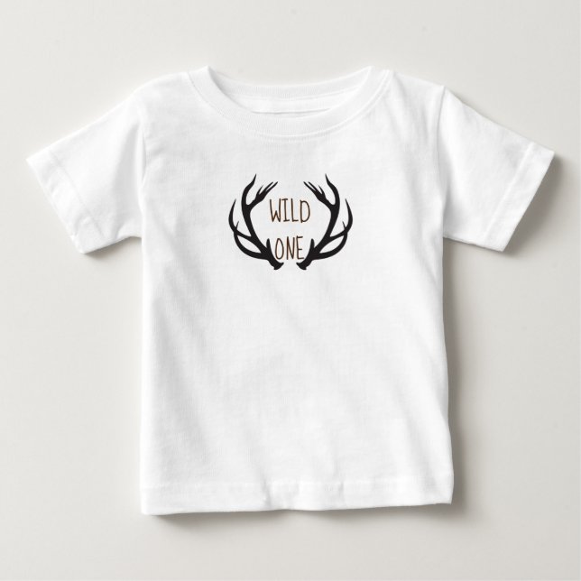 T-shirt Pour Bébé Une pièce en t infantile sauvage (Devant)