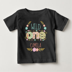 T-shirt Pour Bébé Une tribu sauvage   Boho Birthday Girl