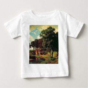 T-shirt Pour Bébé Une usine rustée par Bierstadt Albert