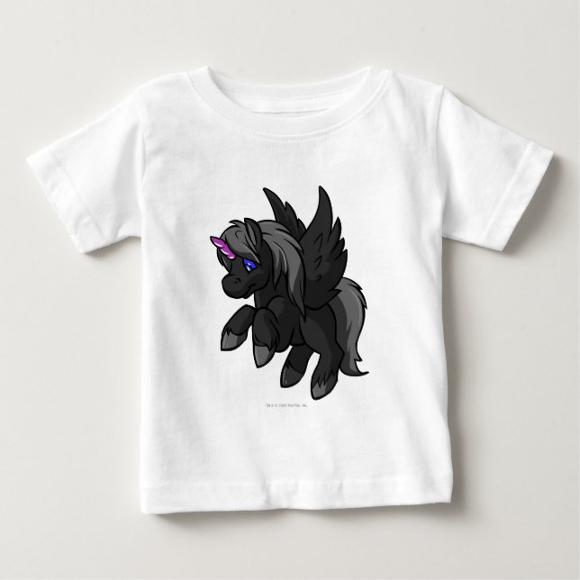 T-shirt Pour Bébé Uni ombre (Devant)