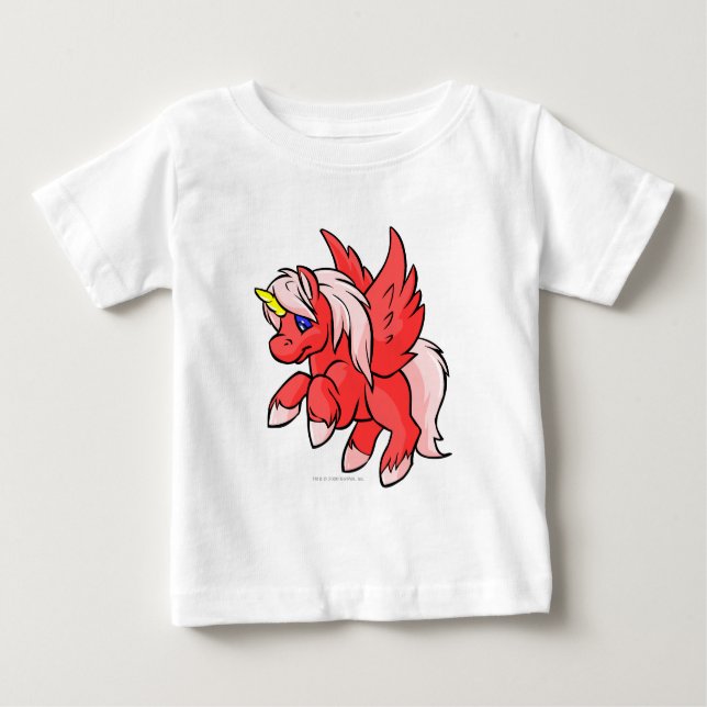 T-shirt Pour Bébé Uni Red (Devant)