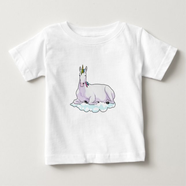 T-shirt Pour Bébé Unicorn on cloud (Devant)