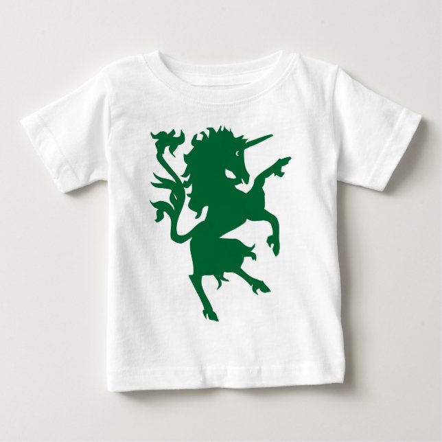 T-shirt Pour Bébé Unicorn Rampant (Devant)