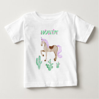 T-shirt Pour Bébé Unicorne amérique de l'ouest