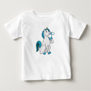 T-shirt Pour Bébé Unicorne avec bulles de savon