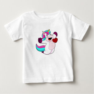 T-shirt Pour Bébé Unicorne avec coeur