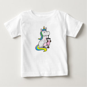 T-shirt Pour Bébé Unicorne avec thé bulle