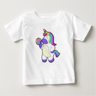 T-shirt Pour Bébé Unicorne avec volleyball