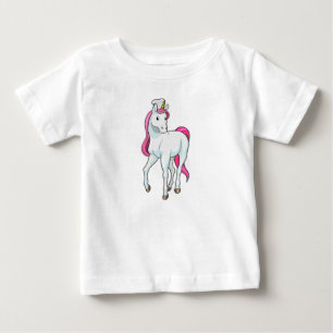 T-shirt Pour Bébé Unicorne comme Cuisinière avec casquette chef