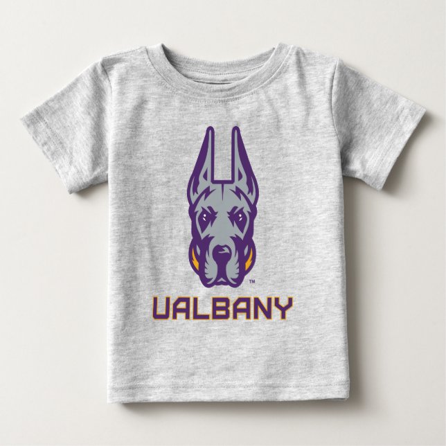 T-shirt Pour Bébé Université d'Albany Great Danes (Devant)