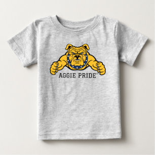 T-shirt Pour Bébé Université d'État A&T de Caroline du Nord Bulldo