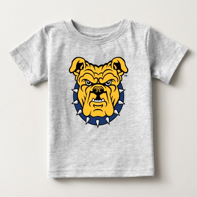 T-shirt Pour Bébé Université d'État NCA&T | Tête de Bulldog (Devant)
