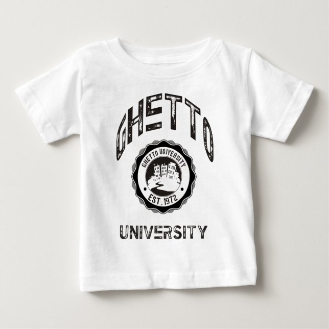 T-shirt Pour Bébé Université du ghetto (Devant)