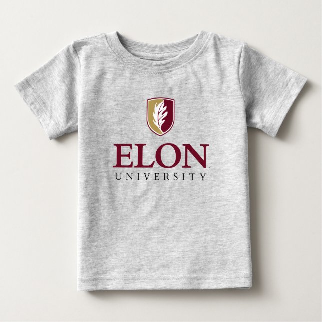 T-shirt Pour Bébé Université Elon (Devant)