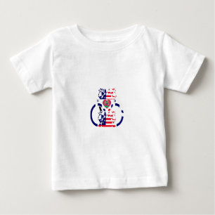 T-shirt Pour Bébé USA Hope Beau drapeau national Extraordinaire Desi