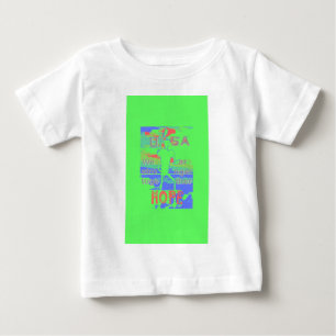 T-shirt Pour Bébé USA Hope : Neon Lemon & Orange Art