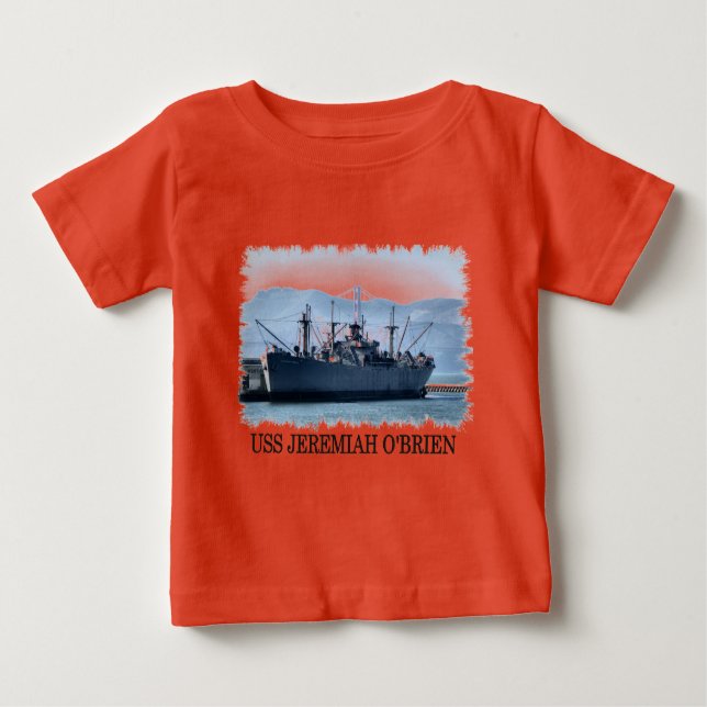 T-shirt Pour Bébé USS Jeremiah O'Brien (Devant)