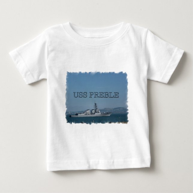T-shirt Pour Bébé USS Preble (Devant)