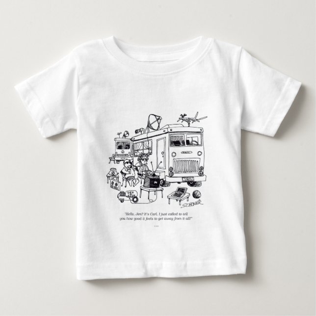 T-shirt Pour Bébé Vacances de famille (Devant)