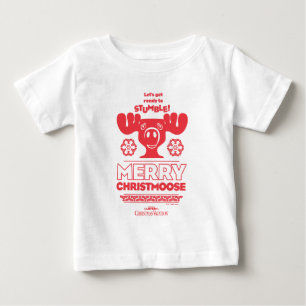 T-shirt Pour Bébé Vacances de Noël   Joyeux Christmoose