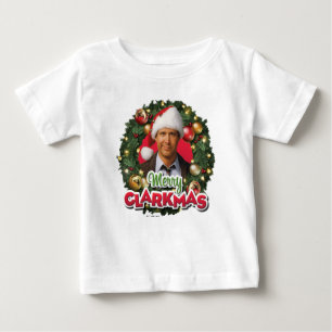 T-shirt Pour Bébé Vacances de Noël   Merry Clarkmas