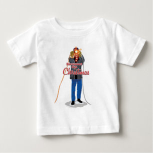 T-shirt Pour Bébé Vacances de Noël   Reconnectez ce Noël