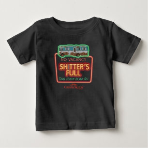 T-shirt Pour Bébé Vacances de Noël   Sh*tter's Full Neon Sign