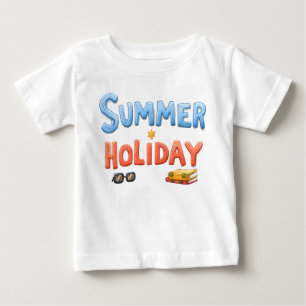 T-shirt Pour Bébé Vacances d'été - Vacances d'été Texte avec vacance