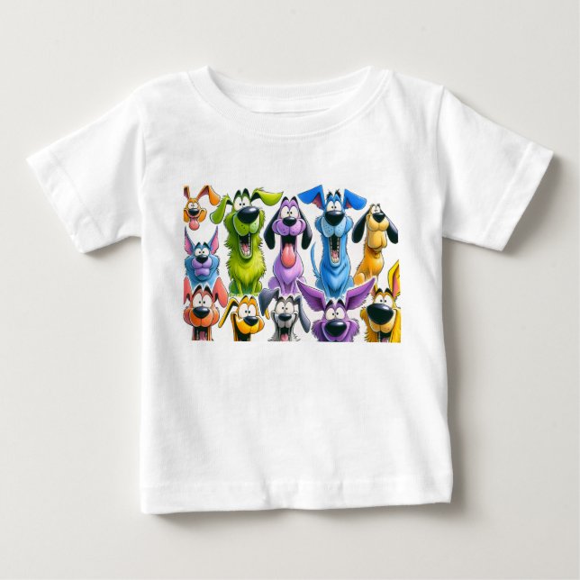 T-shirt Pour Bébé Vache drôle Highland avec café SVG - Carton mignon (Devant)