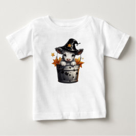 T-SHIRT POUR BÉBÉ VACHE HALLOWEEN ADORABLE DANS UN BUCKET
