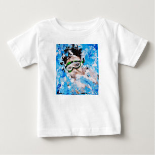 T-shirt Pour Bébé Vague petit loup