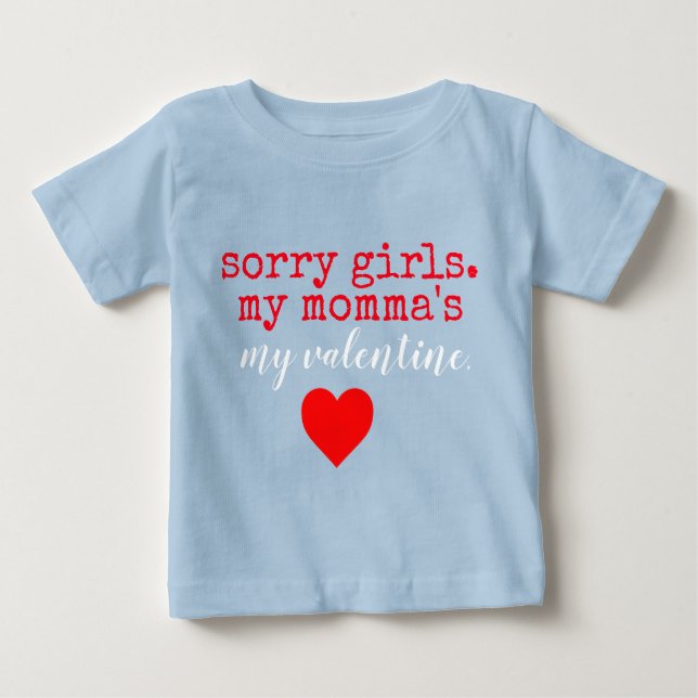 T-shirt Pour Bébé valentine de maman (Devant)