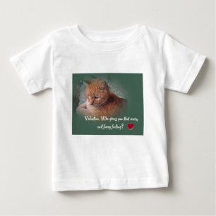 T-shirt Pour Bébé Valentine du chat
