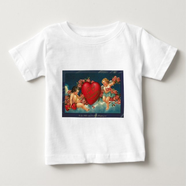 T-shirt Pour Bébé Valentine Victorienne À Ma Valentine (Devant)